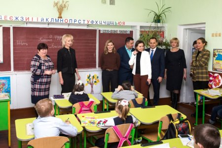 Елена Зеленская посетила школы Черкасчины